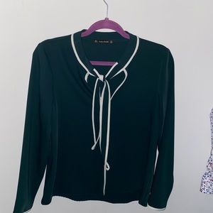 Women’s shirt from Zara basic size S/ dark green